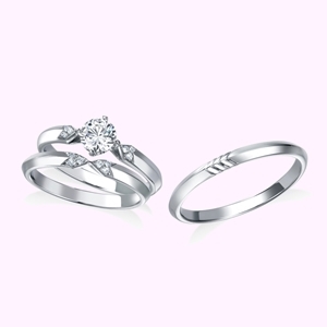 [SetRing]ウィンザハート（婚約指輪＆結婚指輪）