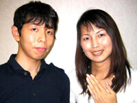 婚約指輪(エンゲージリング)・結婚指輪(マリッジリング)の石川様カップル