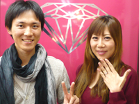 婚約指輪(エンゲージリング)・結婚指輪(マリッジリング)の浦様カップル