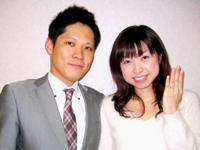 婚約指輪(エンゲージリング)・結婚指輪(マリッジリング)の中西様カップル