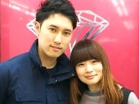 婚約指輪(エンゲージリング)・結婚指輪(マリッジリング)の濱田様カップル