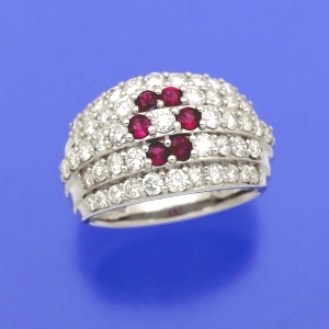 Pt900ルビーダイヤモンドリング｜ジュエリー｜東京上野御徒町の日本