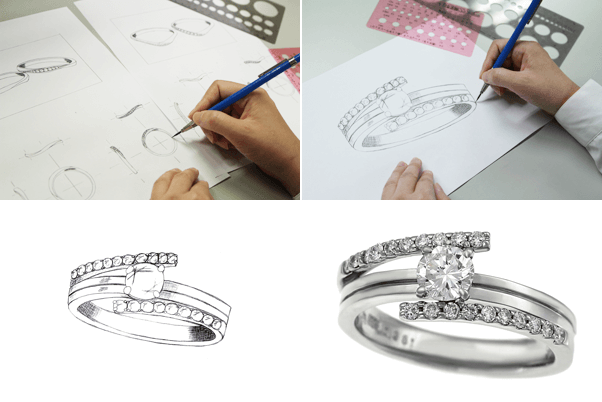 世界でひとつだけの婚約指輪(エンゲージリング)・結婚指輪(マリッジリング)をオーダーメイド